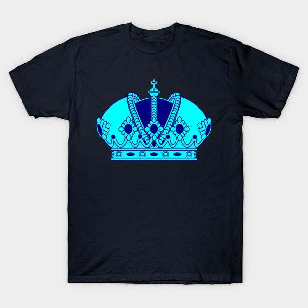 Imperial Crown (Water Blue) T-Shirt by PabloDeChenez